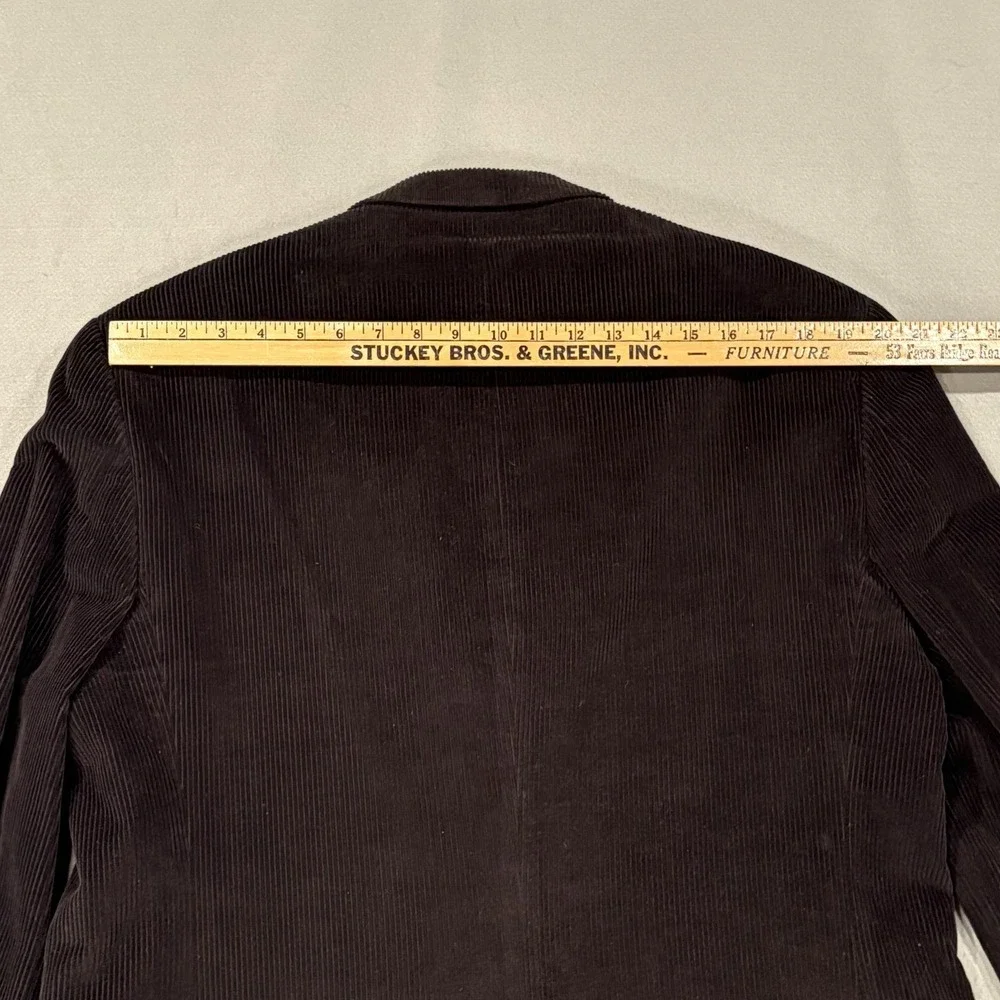 Lauren Ralph Lauren Blazer Mens 42‎ Brown Corduroy Collared Lined Pockets